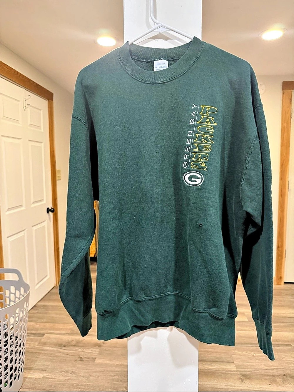 Vintage Russell Athletic Green Bay Packers Men's Crewneck Sweatshirt Green XL